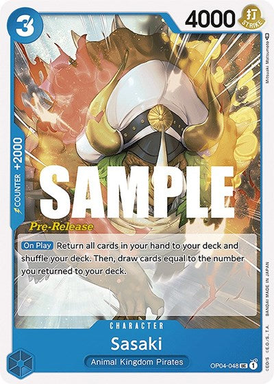 Sasaki - OP04-048 - Uncommon - Kingdoms of Intrigue Pre-Release Cards