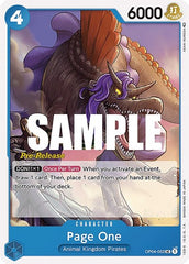 Page One - OP04-053 - Uncommon - Kingdoms of Intrigue Pre-Release Cards