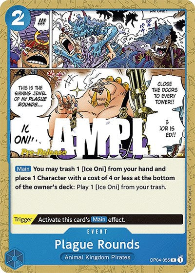 Plague Rounds - OP04-055 - Common - Kingdoms of Intrigue Pre-Release Cards