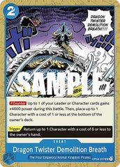 Dragon Twister Demolition Breath - OP04-057 - Uncommon - Kingdoms of Intrigue Pre-Release Cards