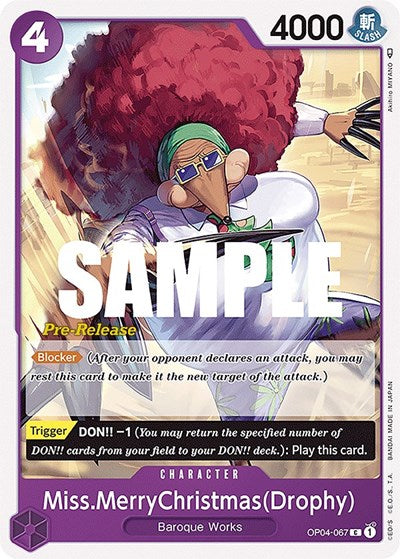 Miss.MerryChristmas(Drophy) - OP04-067 - Common - Kingdoms of Intrigue Pre-Release Cards