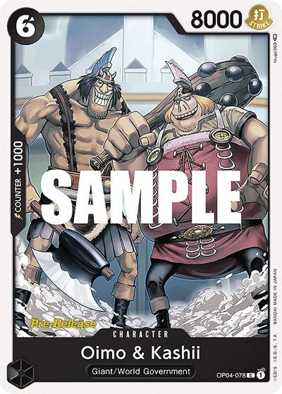 Oimo & Kashii - OP04-078 - Common - Kingdoms of Intrigue Pre-Release Cards