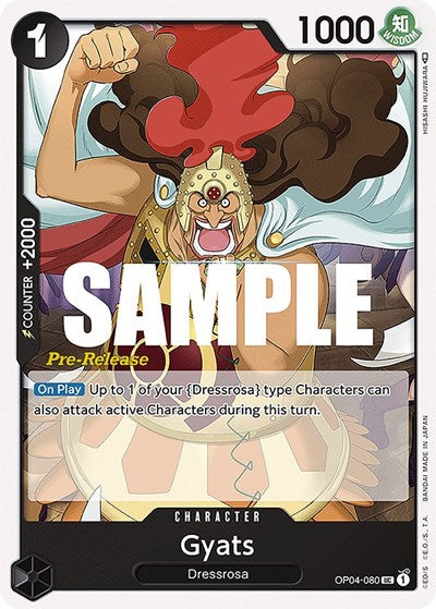 Gyats - OP04-080 - Uncommon - Kingdoms of Intrigue Pre-Release Cards