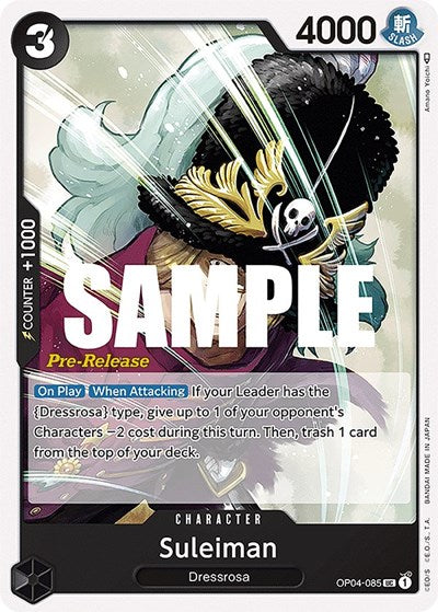 Suleiman - OP04-085 - Uncommon - Kingdoms of Intrigue Pre-Release Cards