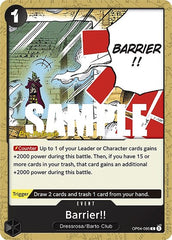 Barrier!! - OP04-095 - Common - Kingdoms of Intrigue Pre-Release Cards