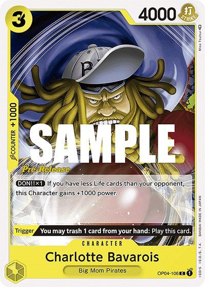 Charlotte Bavarois - OP04-106 - Common - Kingdoms of Intrigue Pre-Release Cards
