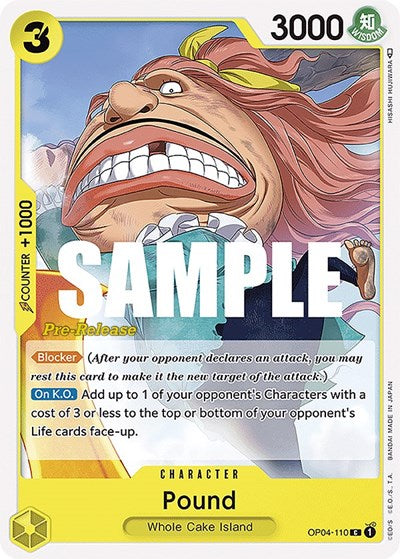 Pound - OP04-110 - Common - Kingdoms of Intrigue Pre-Release Cards