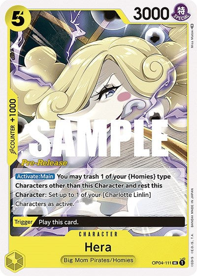 Hera - OP04-111 - Uncommon - Kingdoms of Intrigue Pre-Release Cards