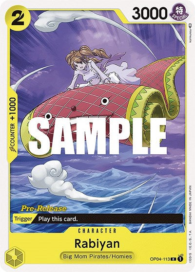 Rabiyan - OP04-113 - Common - Kingdoms of Intrigue Pre-Release Cards