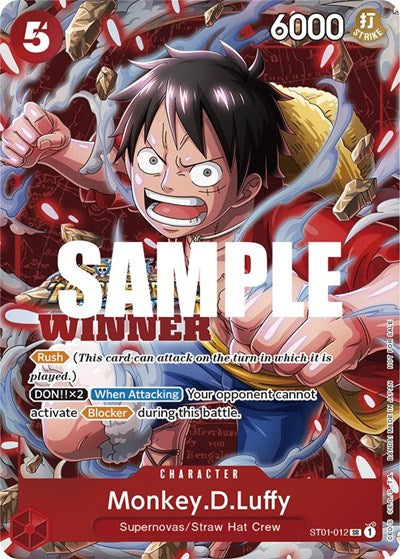 Monkey.D.Luffy (Winner Pack Vol. 5) - ST01-012 - Super Rare - One Piece Promotion Cards