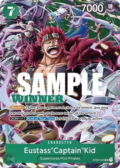 Eustass"Captain"Kid (Winner Pack Vol. 5) - ST02-013 - Super Rare - One Piece Promotion Cards