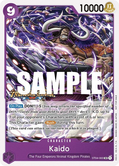 Kaido (Tournament Pack Vol. 5) - ST04-003 - Super Rare - One Piece Promotion Cards