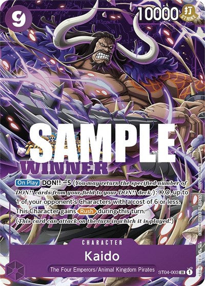 Kaido (Winner Pack Vol. 5) - ST04-003 - Super Rare - One Piece Promotion Cards