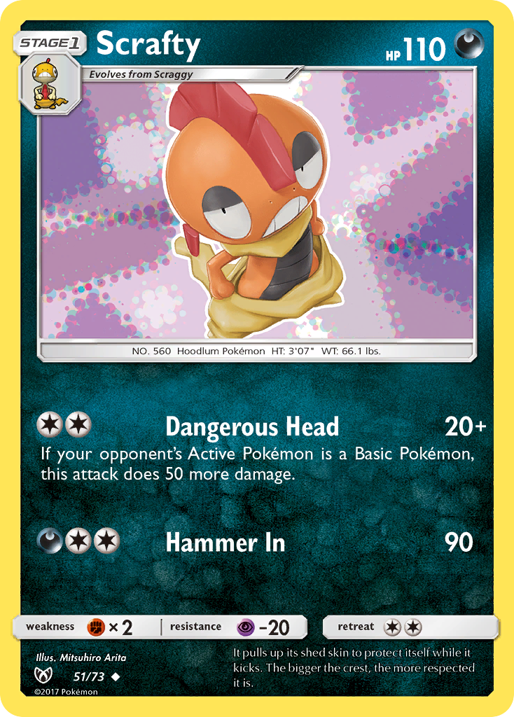 Scrafty - 51/73 - Shining Legends