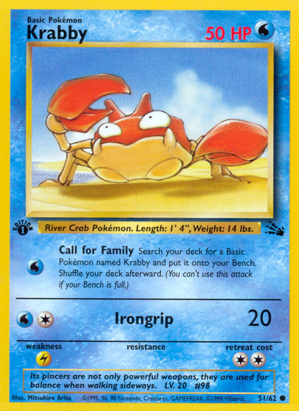 Krabby - 51/62 - Fossil