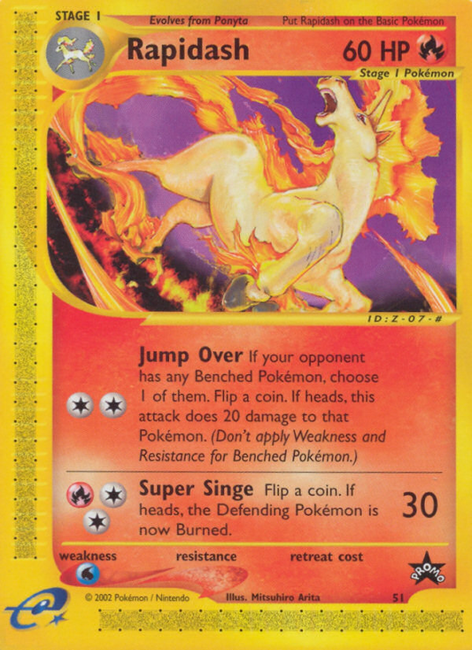 Rapidash - 51/53 - Wizards Black Star Promos