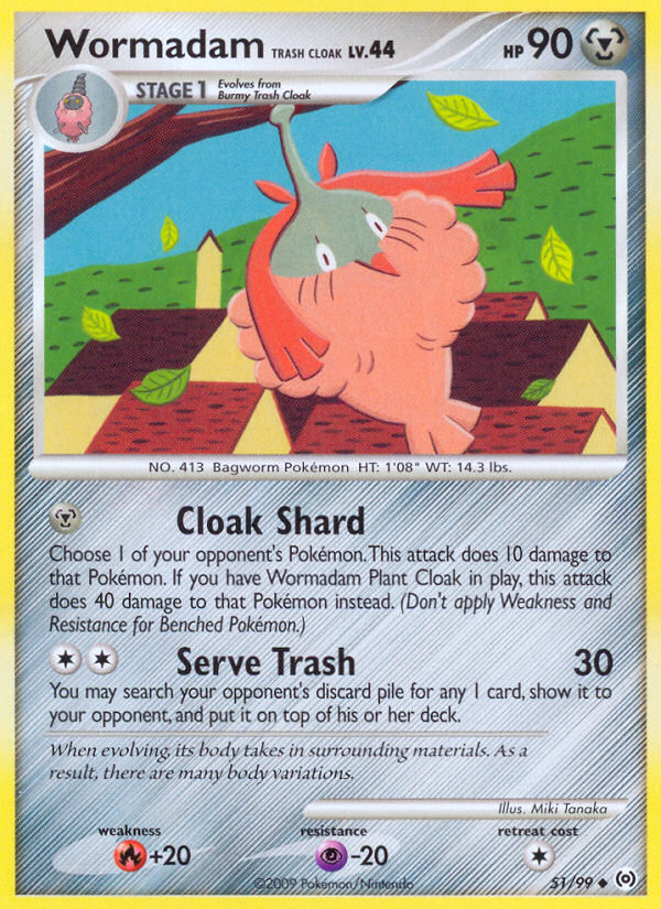 Wormadam Trash Cloak - 51/99 - Arceus