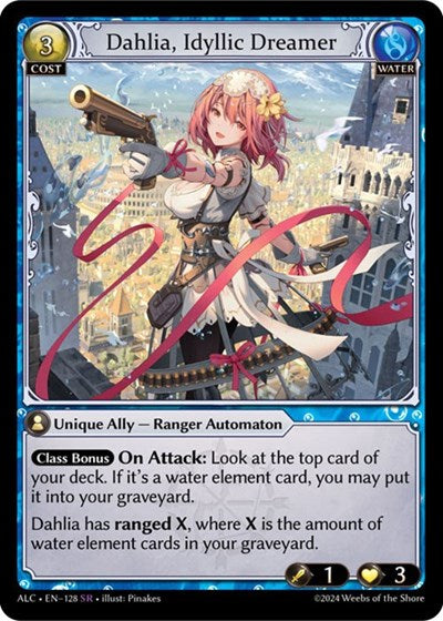 Dahlia, Idyllic Dreamer - 128 - Super Rare - Alchemical Revolution