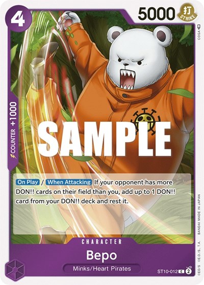 Bepo - ST10-012 - Common - ST-10: Ultra Deck The Three Captains