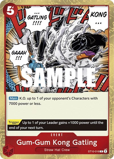 Gum-Gum Kong Gatling - ST10-016 - Common - Ultra Deck: The Three Captains