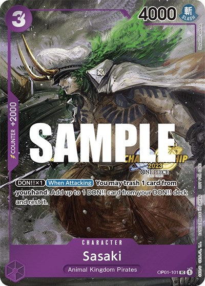 Sasaki (CS 2023 Event Pack) - OP01-101 - Uncommon - One Piece Promotion Cards