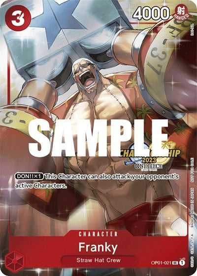Franky (CS 2023 Celebration Pack) - OP01-021 - Uncommon - One Piece Promotion Cards