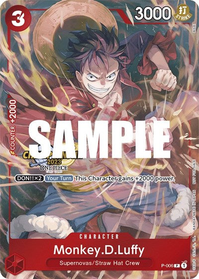 Monkey.D.Luffy (006) (CS 2023 Celebration Pack) - P-006 - Promo - One Piece Promotion Cards