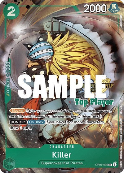 Killer (CS 2023 Top Players Pack) - OP01-039 - Uncommon - One Piece Promotion Cards
