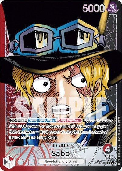 Sabo - OP05-001 - Leader (Alternate Art) - Awakening of the New Era