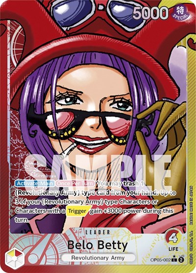 Belo Betty - OP05-002 - Leader (Alternate Art) - Awakening of the New Era