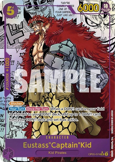 Eustass"Captain"Kid (Alternate Art) - OP05-074 - Super Rare (Manga Alt Art) - Awakening of the New Era