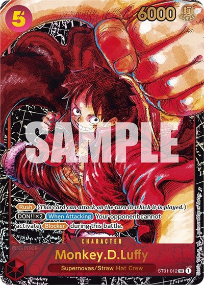 Monkey.D.Luffy - ST01-012 - Super Rare (Alternate Art) - Awakening of the New Era