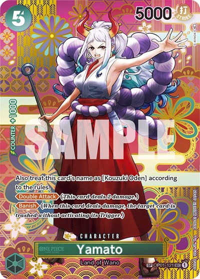 Yamato - OP01-121 - Secret Rare (Special Alternate Art) - Awakening of the New Era