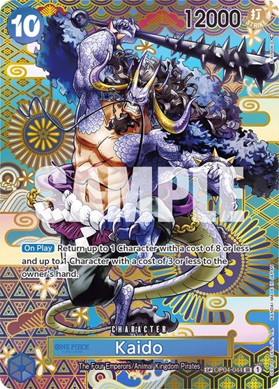 Kaido - OP04-044 - Super Rare (Special Alternate Art) - Awakening of the New Era
