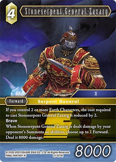 Stoneserpent General Zazarg - 21-073R - Rare - Beyond Destiny