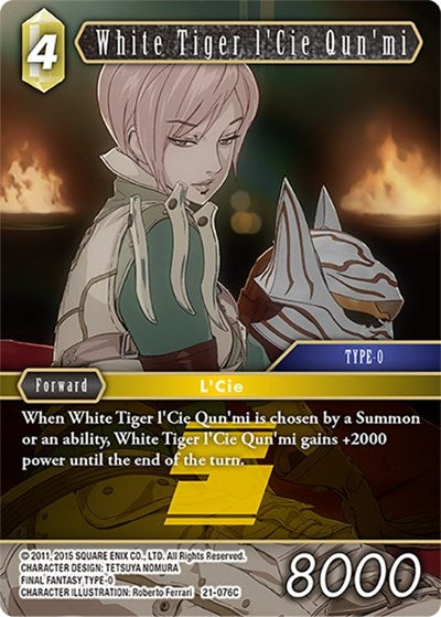 White Tiger l'Cie Qun'mi - 21-076C - Common - Beyond Destiny