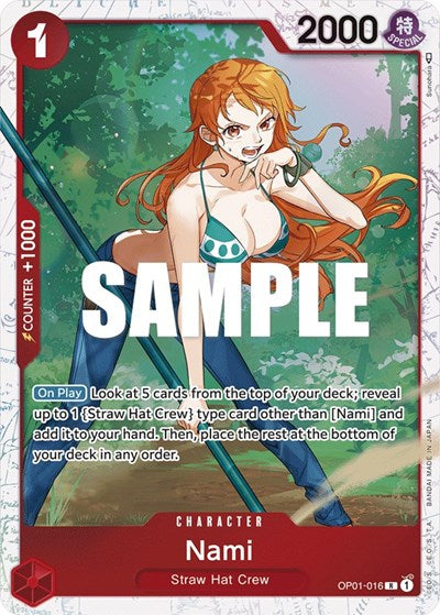 Nami - OP01-016 - Rare (Ultra Deck: The Three Captains) - One Piece Promotion Cards