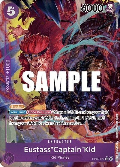 Eustass"Captain"Kid - OP05-074 - Super Rare (Alternate Art) - Awakening of the New Era