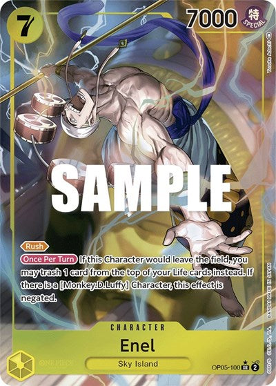 Enel - OP05-100 - Super Rare (Alternate Art) - Awakening of the New Era