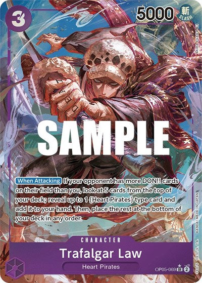 Trafalgar Law (Alternate Art) - OP05-069 - Super Rare - Awakening of the New Era