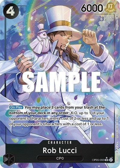 Rob Lucci - OP05-093 - Super Rare (Alternate Art) - Awakening of the New Era