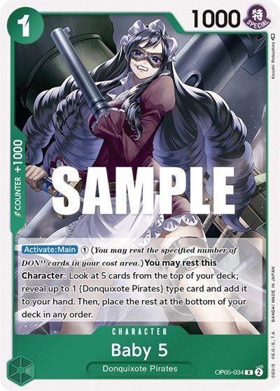 Baby 5 - OP05-034 - Rare - Awakening of the New Era