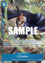 X.Drake - OP05-055 - Rare (Alternate Art) - Awakening of the New Era