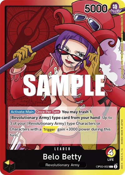 Belo Betty - OP05-002 - Leader - Awakening of the New Era