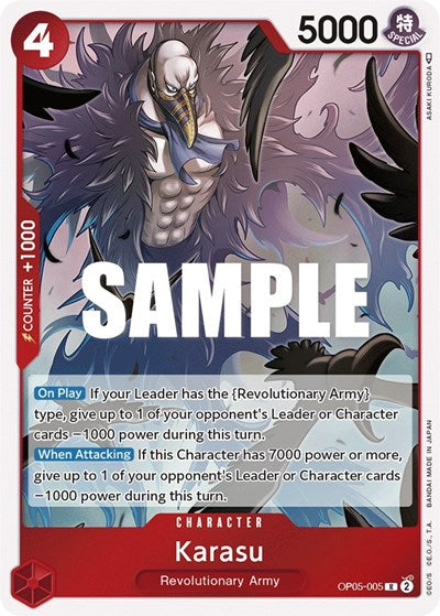 Karasu - OP05-005 - Rare - Awakening of the New Era