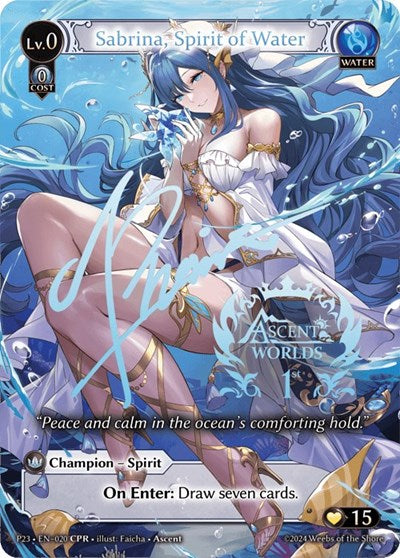 Sabrina, Spirit of Water - 020 - Promo - Promotional Cards
