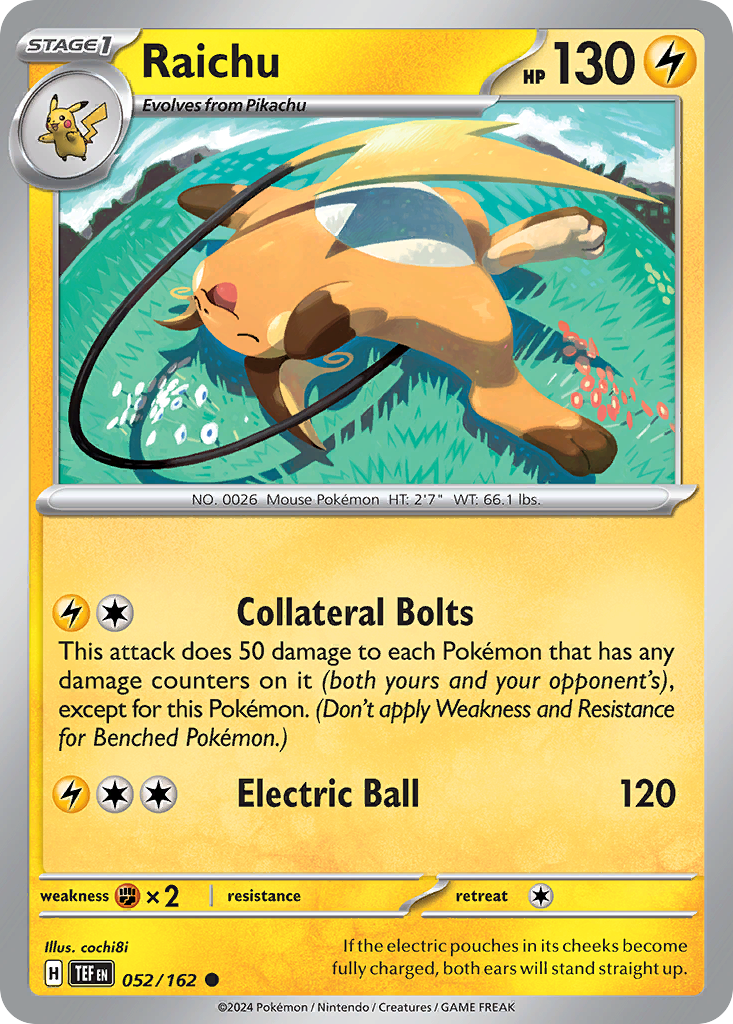 Raichu - 052/162 - Temporal Forces