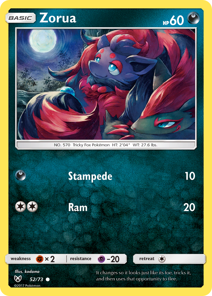 Zorua - 52/73 - Shining Legends