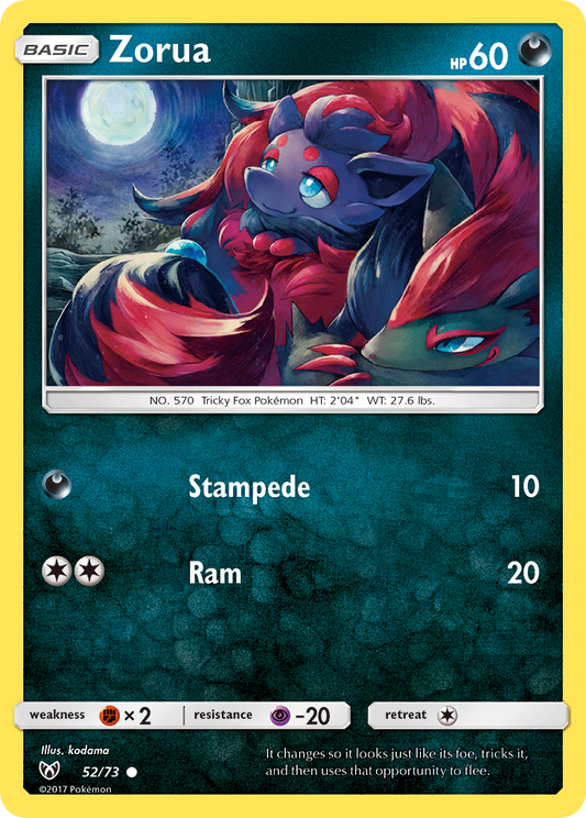 Zorua - 52/73 - Shining Legends