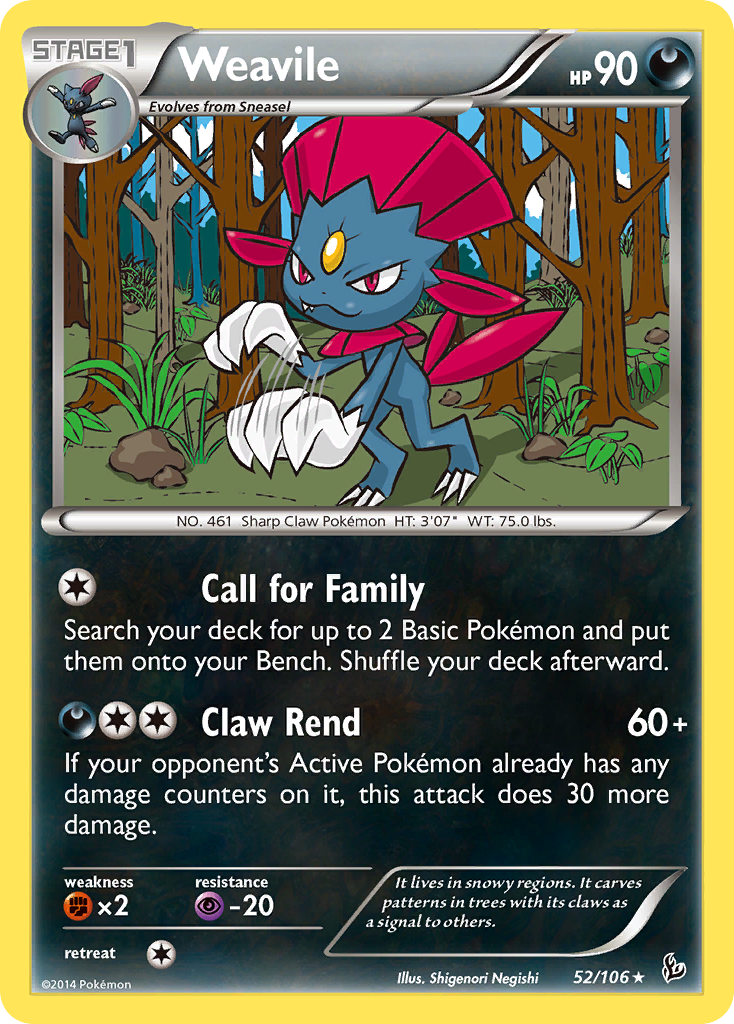 Weavile - 052/106 - Flashfire